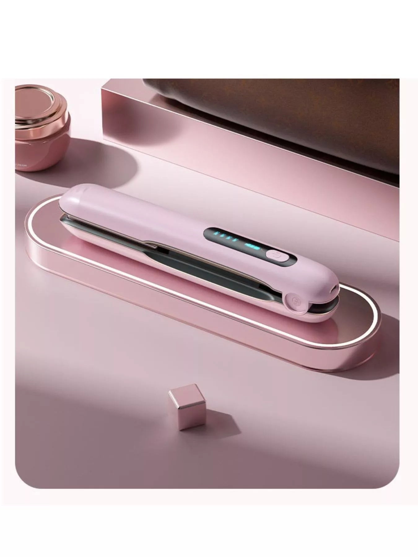 QuickHeat Pro Hair Straightener: Salon Smooth Anywhere - cas7m