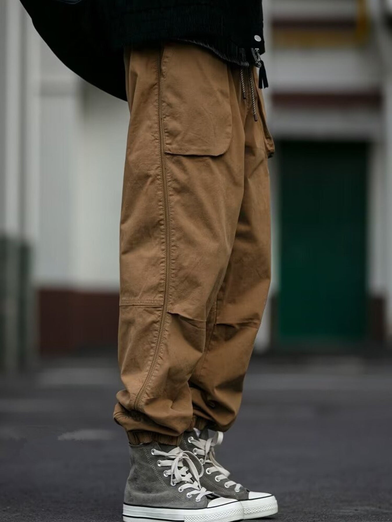 Men's Plus Size Relaxed Fit Cargo Pants - cas7m