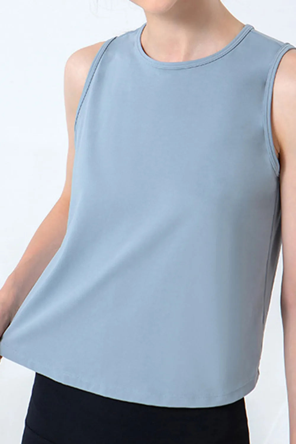 Round Neck Active Tank - cas7m