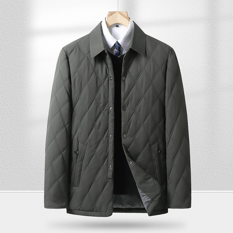 AutumnWinter Plus-Size Men's Cotton-Padded Jacket Coats - cas7m