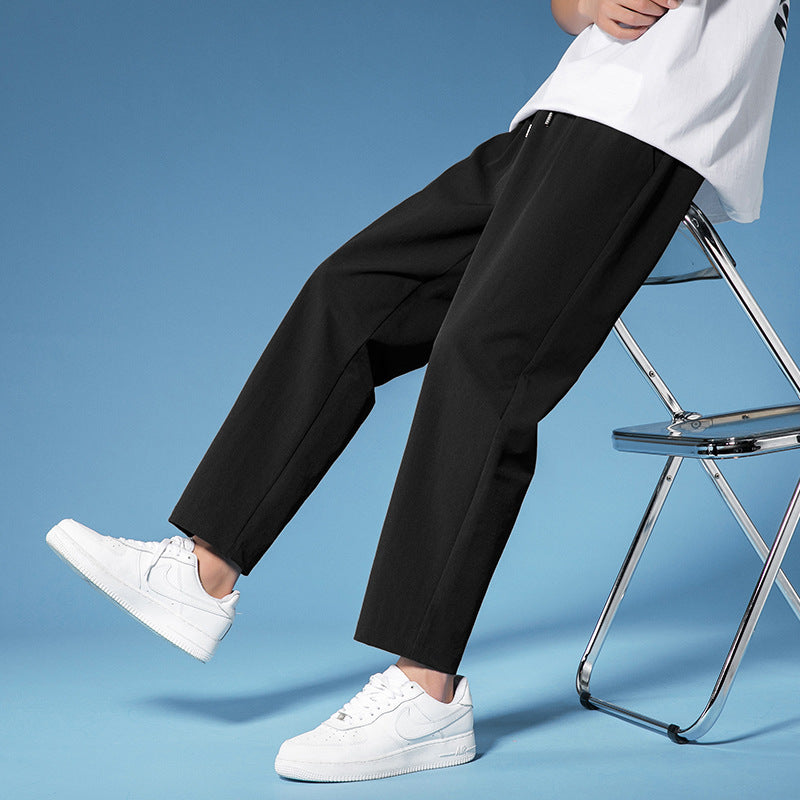 Mens Fashion Casual Solid Color Pants - cas7m