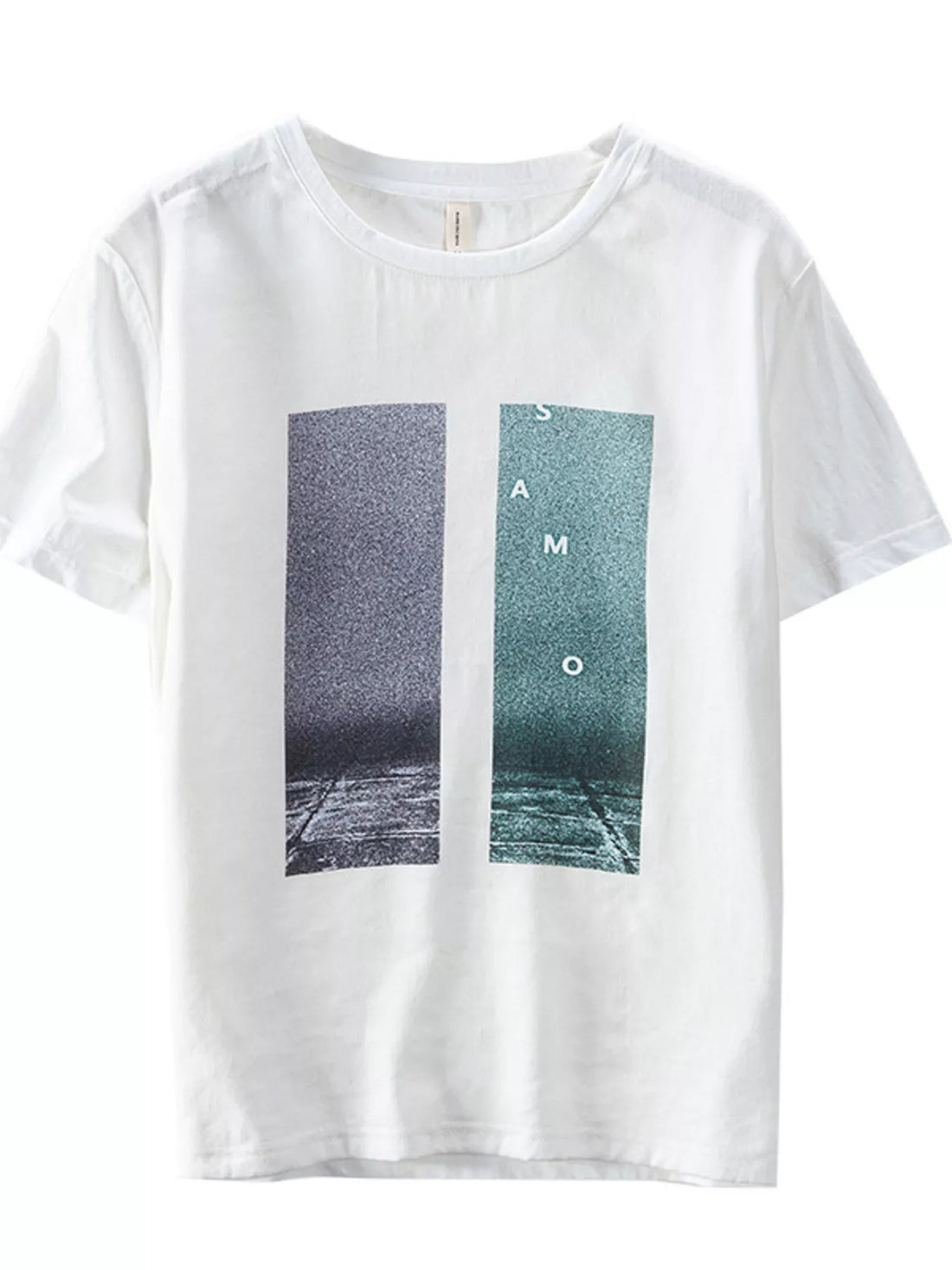 Men's Plus Size Round Neck Short Sleeve T-Shirt - cas7m