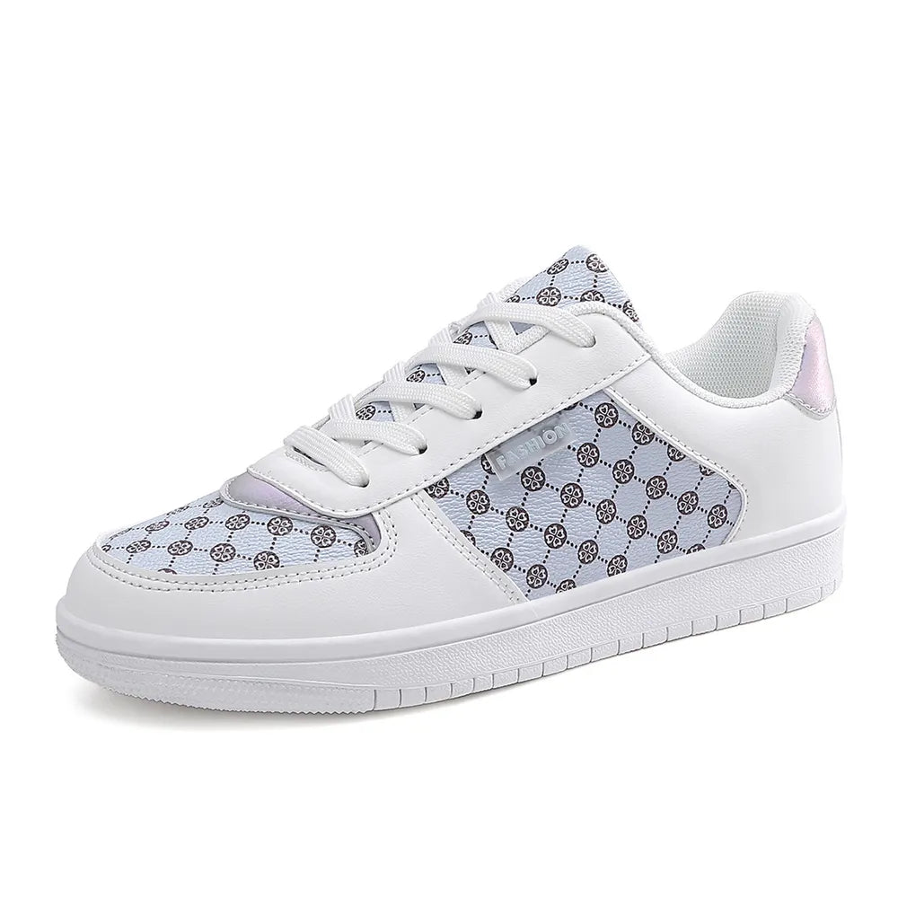 Classic Comfort Low-Heel PU Canvas Shoes - cas7m