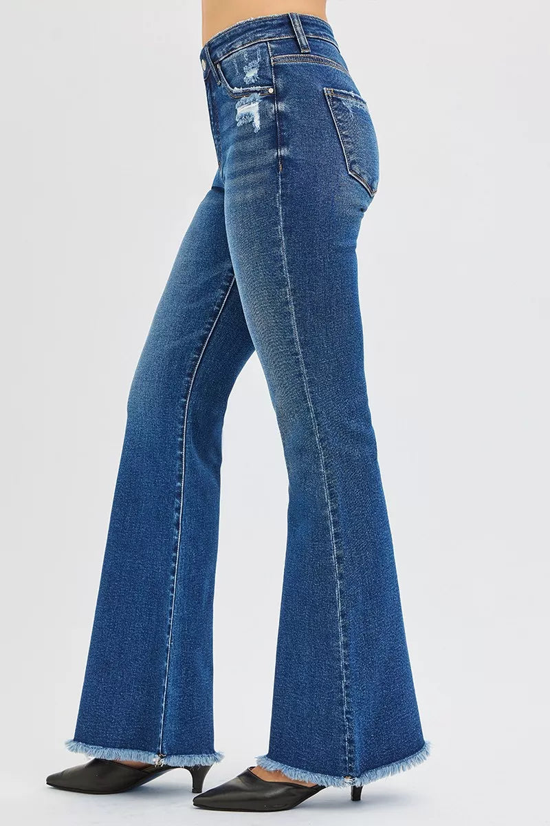 RISEN High Rise Flare Jeans - cas7m