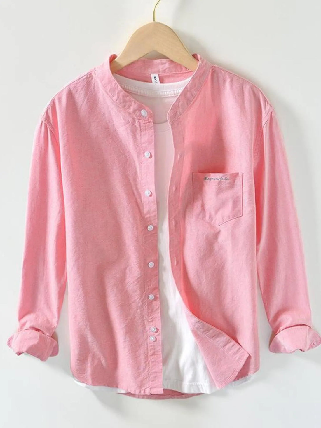 Men's Button Up Long Sleeve Shirt - cas7m