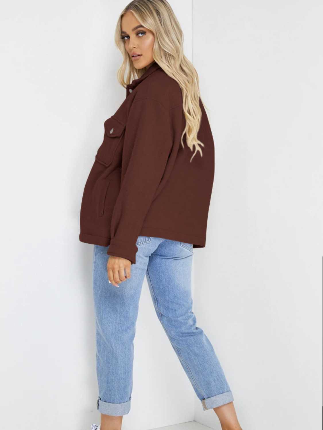 Button Down Denim Jacket - cas7m